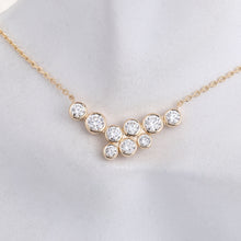 Diamond necklace women round high quality VVS small fresh and simple diamond necklace versatile