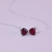 Fashion Ruby Ribbon Shaped Collarbone Necklace