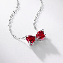 Fashion Ruby Ribbon Shaped Collarbone Necklace