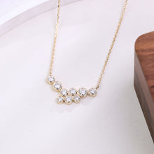 Diamond necklace women round high quality VVS small fresh and simple diamond necklace versatile