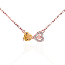 New personalized heart-shaped gift unique necklace moissanite collarbone chain love necklace