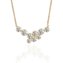 Diamond necklace women round high quality VVS small fresh and simple diamond necklace versatile