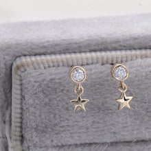 High quality diamond earrings star earrings new cultivated diamond single 50 points earrings