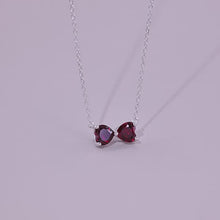 Fashion Ruby Ribbon Shaped Collarbone Necklace